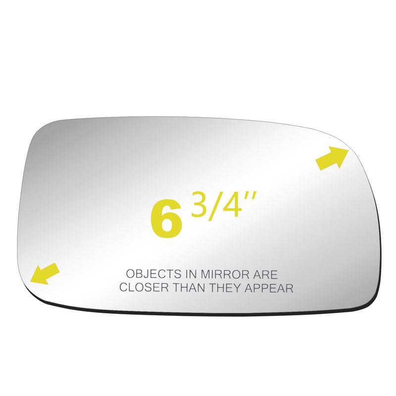 BOOLEE Mirror Glass Replacement fit for 2007-2012 Toyota Camry/Camry Hybrid (1st digit of VIN is a 1,4 or 5 made in USA Only) Passenger Right Side RH With Adhesives Passenger Right Side USA