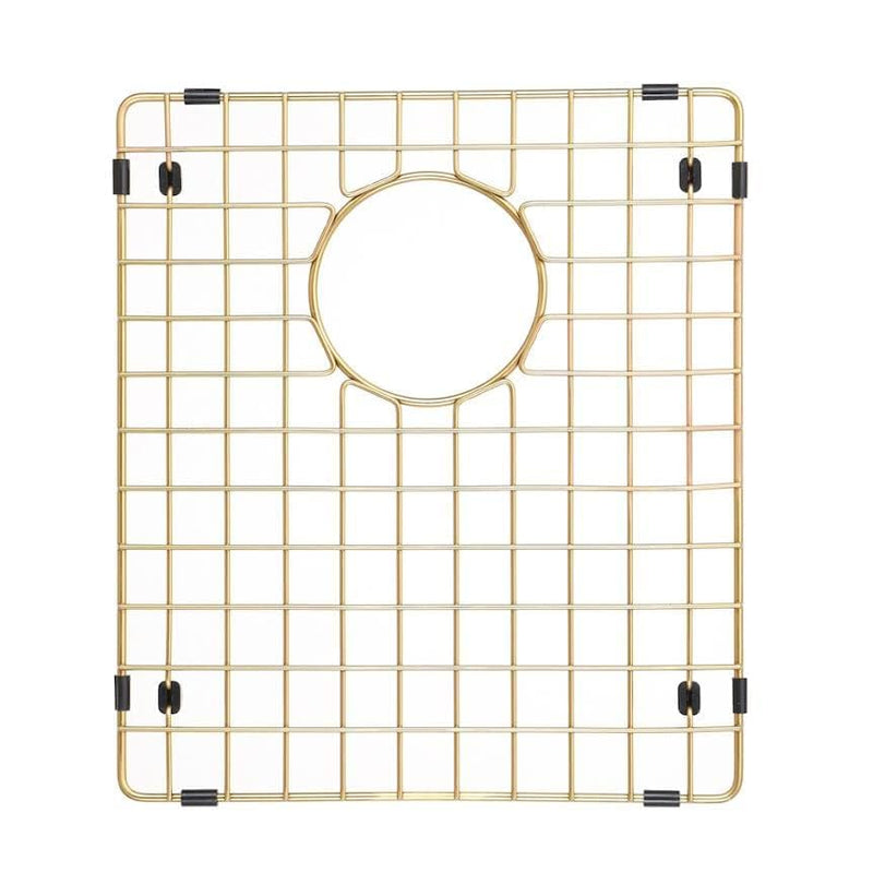 Starstar Sinks Protector Matte Gold 304 Stainless Steel Kitchen Sink Bottom Grid, Rack (11.75 x 14) 11.75 x 14