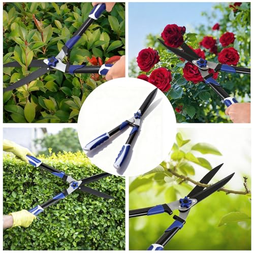 Garvee Loppers for Tree Trimming, 24" Heavy Duty Steel Hedge Shears, Branch Cutter Garden Bypass Lopper and Tree Trimmer Tree Pruner Garden Shears for Gardening