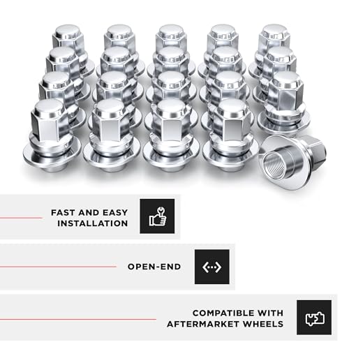 White Knight 1/2"-20 Chrome ET Bulge Lug Nut - 7804-20AM (20 Pack) 20 Pack