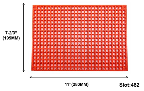 Free Zone 4-Piece Large Pegboard Set Red