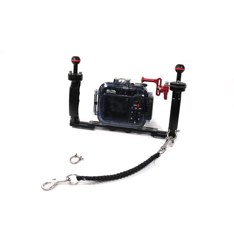 N+A underwater camera housing carry lanyard Military Grade Parachute Rope Waterproof Case soft handle with 2pcs 316 Stainless Steel Swivel Eye Bolt Snap Hooks