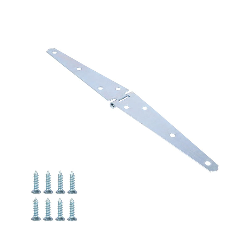 Geesatis 6 inch Strap Hinges Heavy Duty Gate Hinges Cabinet Latch | Door Hinge with Mounting Screws,Iron,Silver Color,Pack of 6 6inch(6Pcs) Silver