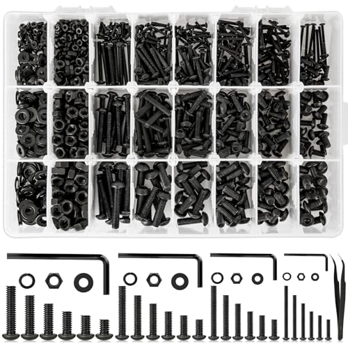 M2 M3 M4 Hex Socket Screw Set and M2 M3 M4 M5 Hex Button Head Screw Kit