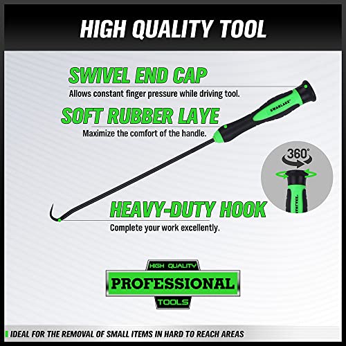 Bundled products-2 items: 6-piece Pick and Hook Set, Pick Tool Set for Car Auto & 16-piece Punch and Chisel Set, Including Taper Punch, Cold Chisels, Pin Punch, Center Punch