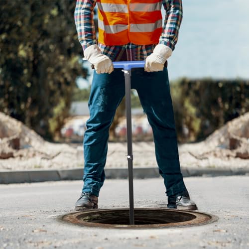 Water Meter Key 28 Inch Shut Off Tool - 4-Way Multifunctional Key and Seal Tape for Opening and Closing Meters or Valves