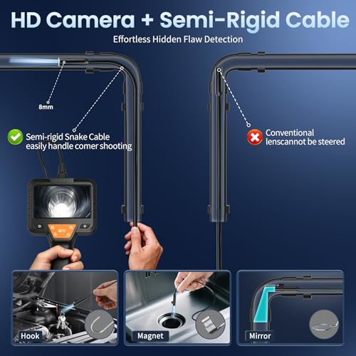 32.8FT Endoscope Camera with Light-1080P HD Borescope Inspection Camera 10M