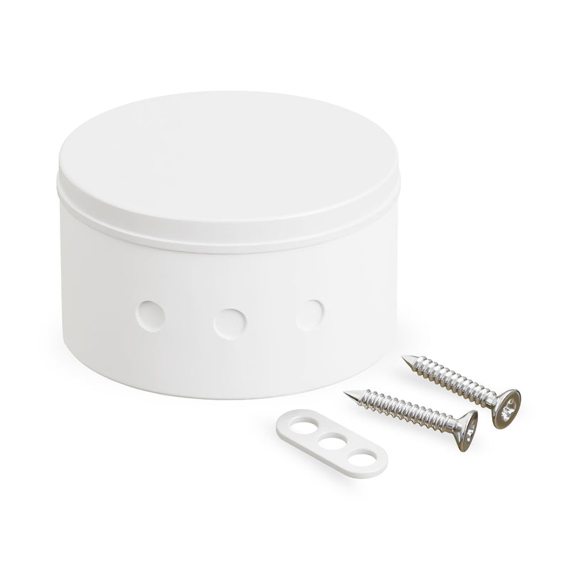 CusoTec Ceiling Box Pack of 5 70 mm x 30 mm Ceiling Canopy Junction Canopy Junction Box Lamp Junction Box Canopy Made of Plastic White (5)