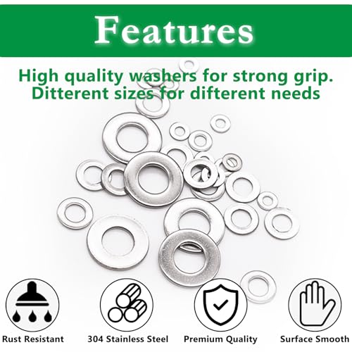590PCS Wing Nuts& Flat Washers-SAE