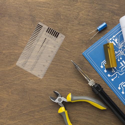 Crack Ruler, Crack Width Ruler, Crack Width Gauge Set, Expert Scale Ruler, Ruler for Appraisers, Car Valuators and Craftsmen, High Precision, Easy to Use (Pack of 2)