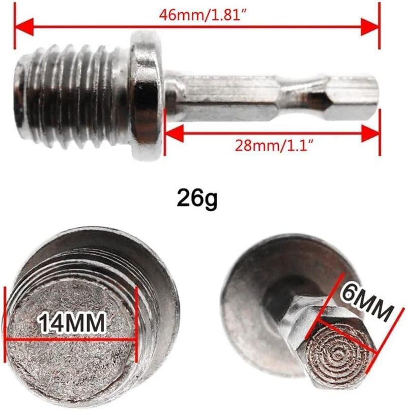 External Hex Conversion Rod M10+M14 Woodworking Hex Socket Adapter Converter Electric Drill Accessories Hammer Drills Sockets Adapter Drill Chuck