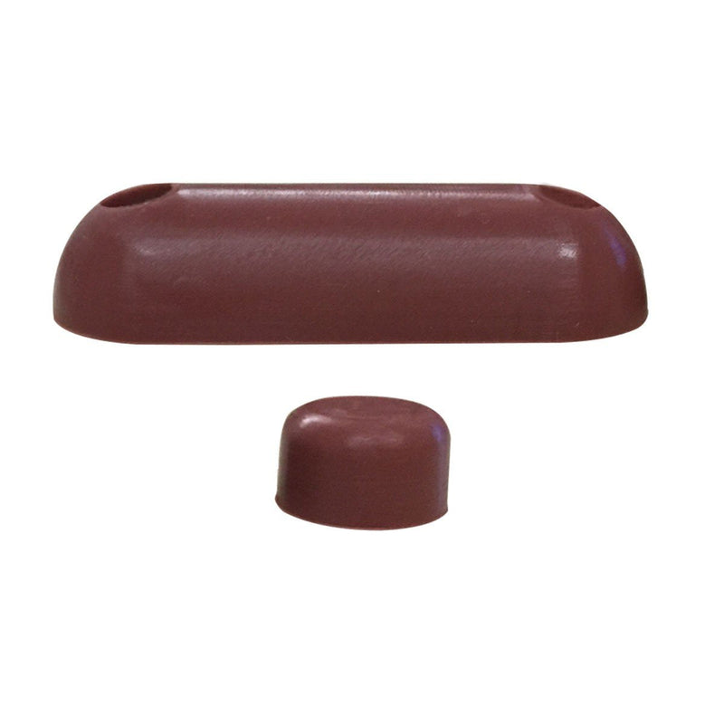 Renovators Supply Manufacturing Brown Silicone Toilet Seat Bumpers Set of 8 Replacement Cushions for Toilet Seats Non Slip and Durable Pack of 1