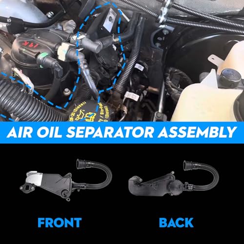 PC3Z-6A785-A Air Oil Separator Assembly Compatible with Ford F250 F350