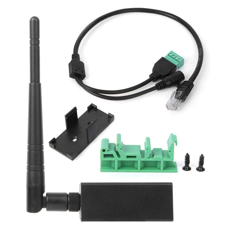 Serial Device Server, RS485 to Serial Server with External Antenna RJ45 Interface Ethernet Converter Module convert printer to printer server
