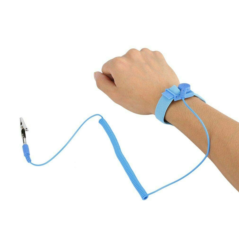 Hailege 5pcs Anti Static Wrist Strap ESD with Clip Discharge Grounding Prevent Static Shock