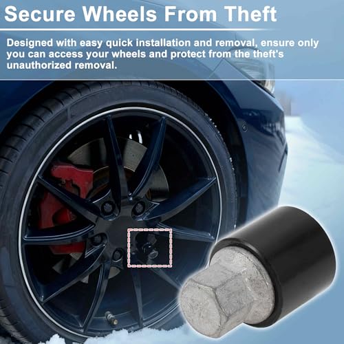 315 Wheel Lock Lug Nut for Mercedes-Benz Anti-Theft Wheel Locking Nut Key Socket Removal Tool 1Pc