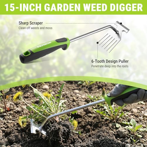 WORKPRO 3-Piece Weed Puller Tool Set