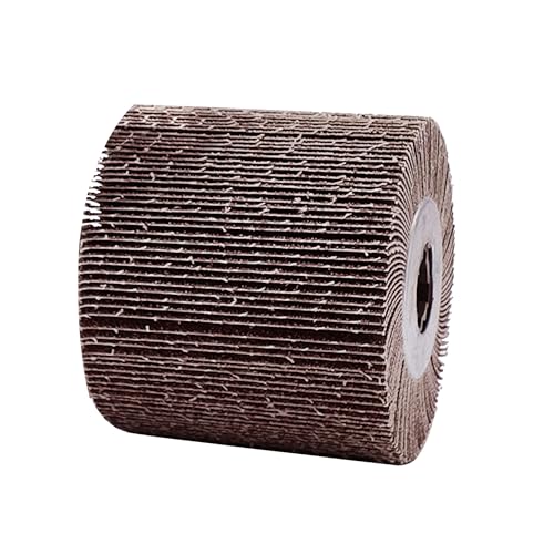 Flap Sanding Drum 4.5"x4", 120 Grit, Aluminum Oxide, 3/4" Arbor A2 Fine Medium