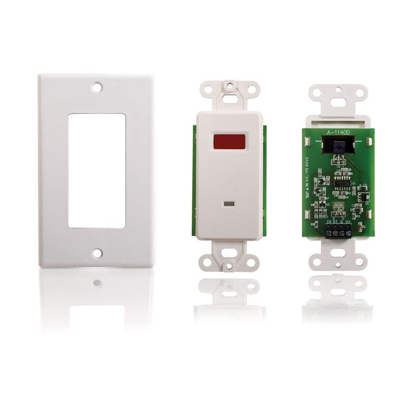 Remote Control IR Repeater Extender Wall Plate for IR Repeater Kits. Our Wired IR Repeater Remote Repeater Allows You to Have a Professional Clean Look and Feel. This is an add on Device to Repeaters