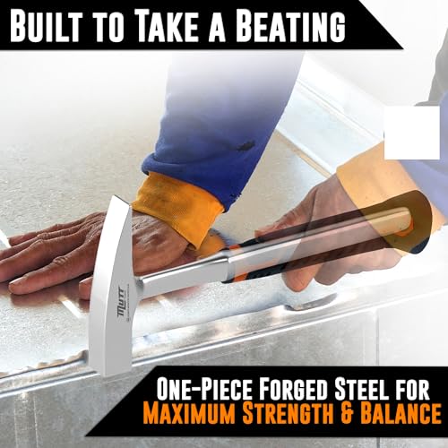 Mutt Tools 18oz Sheet Metal Hammer One-Piece Forged Tinners for HVAC
