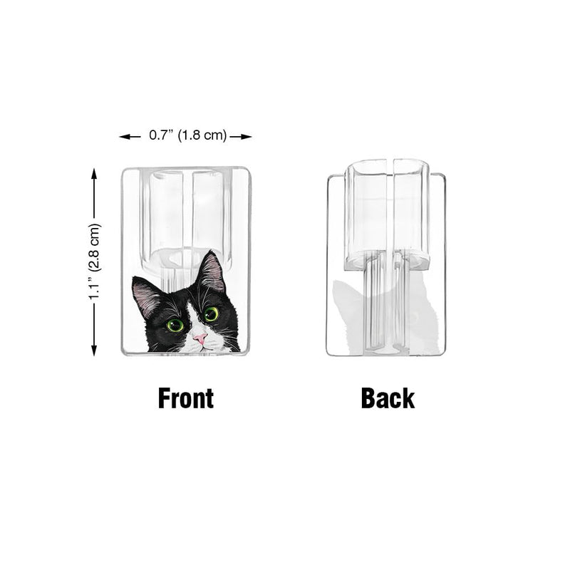 2 Pcs Set Cable Charging Head Protector Cover, Charging Cord Protector, Cute Cable Protectors for iPhone Charger Cable - Black White Tuxedo Cat, Siamese Kitten Cat