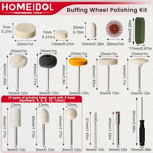94Pcs Polishing Kit for Dremel Polishing Bits with Polishing Compound