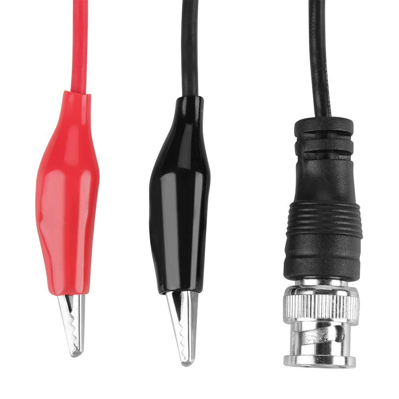 2PCS Oscilloscope Cable Test Probe Cable BNC Laboratory Test Leads Set BNC Male Q9 to Dual Banana Head Alligator Clip 0.5m