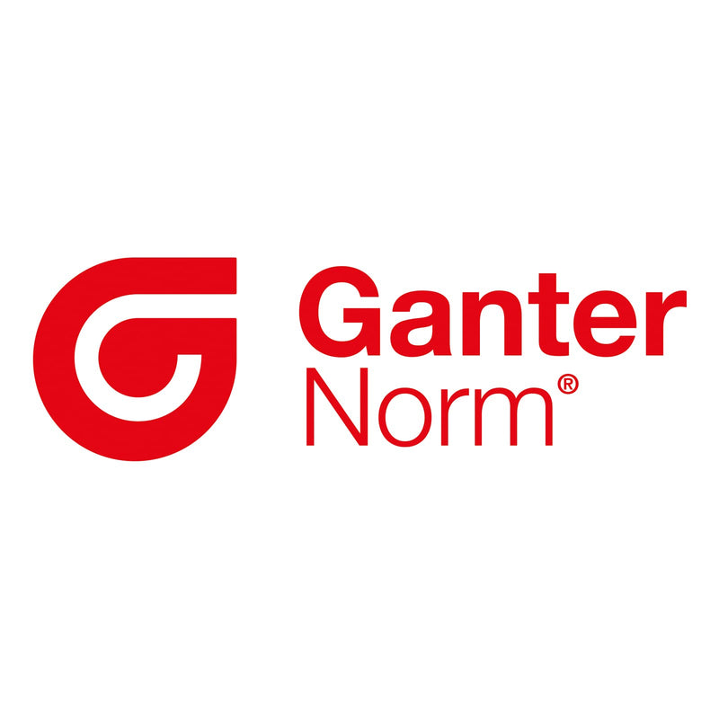 Ganter Standard Elements Adjustable Clamping Handle with Stainless Steel Screws – GN 300.1 Handle Length: 45 mm Screw Thread and Locking Screw In Stainless Steel | Die-Cast Zinc Handle Black Plastic Coated | 1 piece), black, GN 300.1-45-M6-25-SW