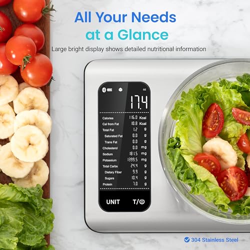 Cosori Smart Kitchen Food Scales with UK database, Calorie Counting, Silver