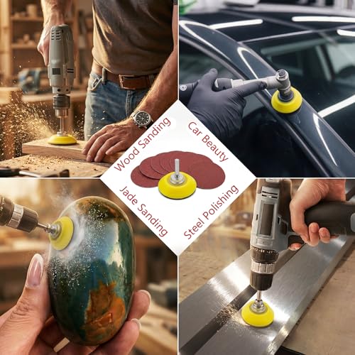 320PCS 40-2000 Grit Assortment 3 Inch Sanding Discs Attachment 3 inch - 40-2000 grit