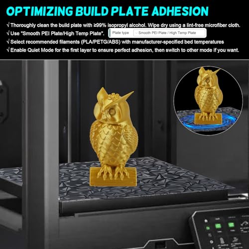 PEO PET Centauri Carbon Printing Plate 260 x 271 mm, Smooth PEO PET Spring Steel Sheet Print Bed Flexible Build Plate for Elegoo Centauri Carbon 3D Printer Platforms