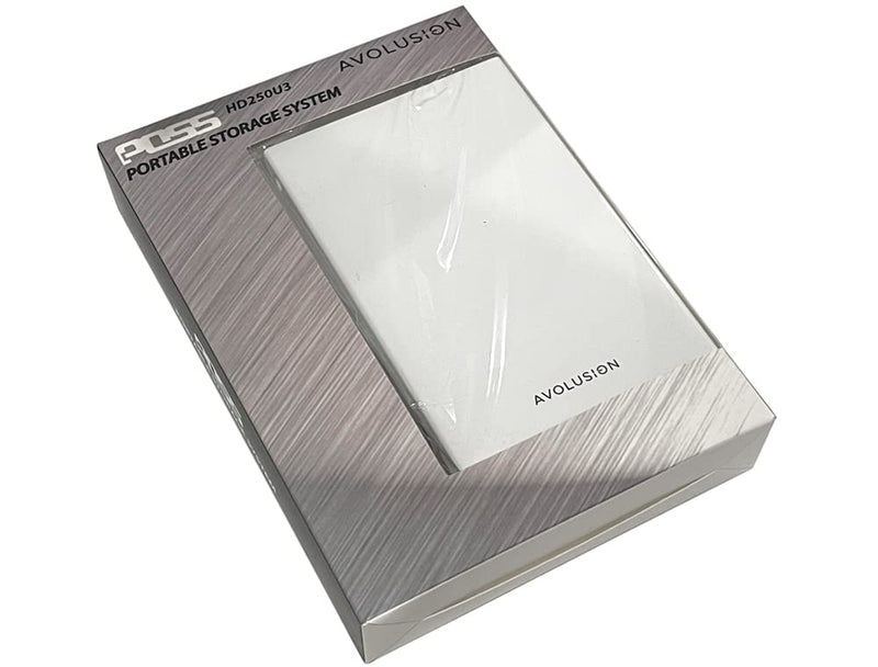 Avolusion HD250U3-WH 2TB USB 3.0 Portable External Gaming Hard Drive - White (for PS5, Pre-Formatted) - 2 Year Warranty