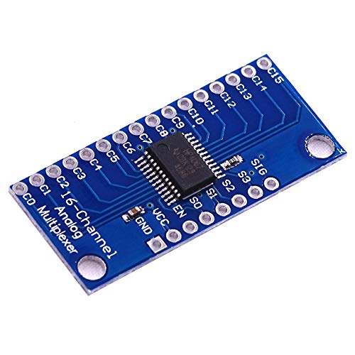 Hailege 2pcs CD74HC4067 CMOS 16 Channel Digital Analog Multiplexer Breakout Module