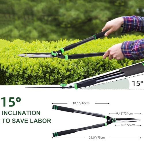 29.5" Hedge Shears,Professional Pruning Shears For Gardening,Sharp Hedge Clippers Handheld With Comfort Grip Handles,Carbon Steel Garden Clippers Handheld for Precise Trimming Gardening Tools 29.99"