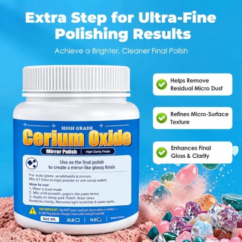 12000 Grit Aluminum Oxide & Red Cerium Oxide Polish Bundle