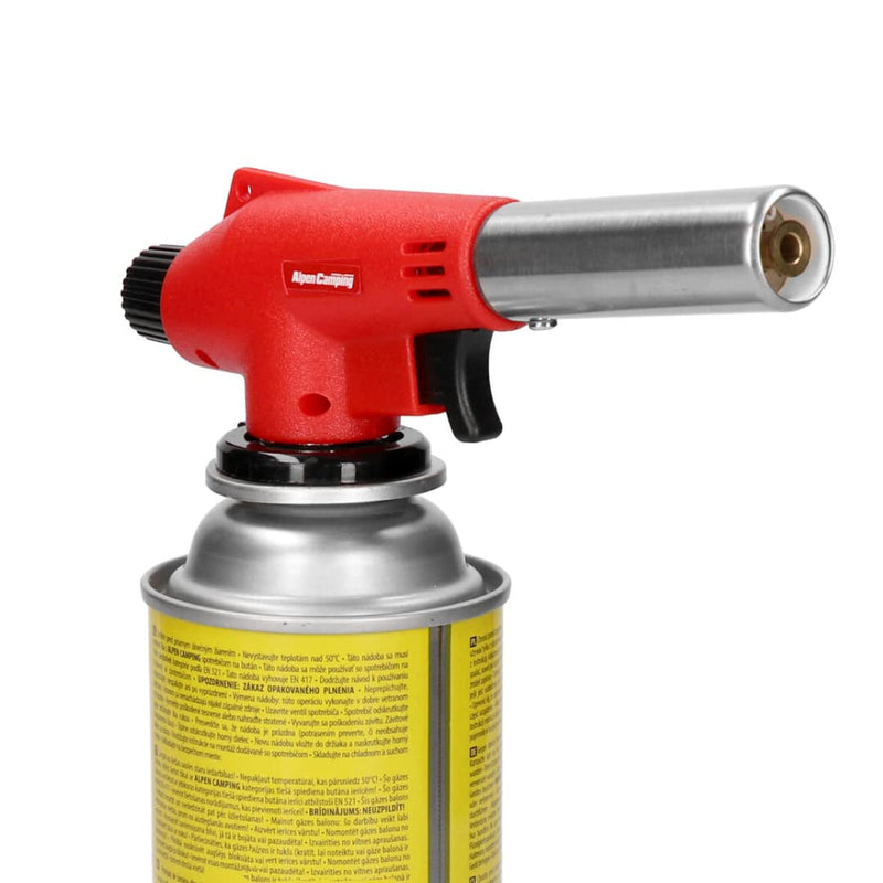 Bunsen burner blowtorch Vulcano gas burner gas lighter blowtorch with piezo ignition for gas cartridges (soldering burner without cartridges) soldering burner without cartridges