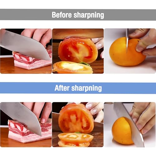 HOSHANHO Knife Sharpening Stone Set, Double-Sided Grit 1000/6000 Whetstone