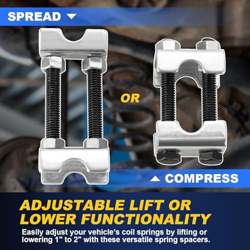 DASBET Adjustable 2-Way Coil Spring Spacers 8 Pack
