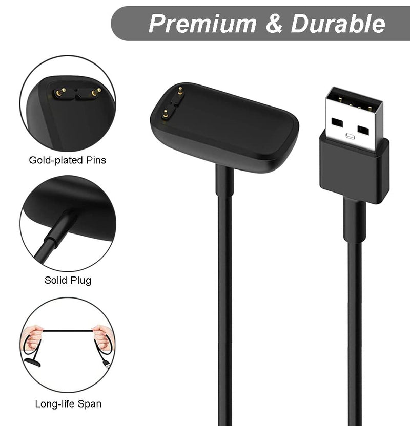 Charger for Fitbit Charge 5 & Fitbit Luxe Replacement USB Charging Cable Cord for Fitbit Charge 5 and Fitbit Luxe [1m/3.3ft] 1