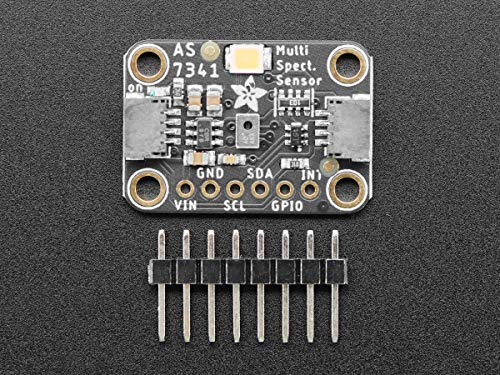 Adafruit AS7341 10-Channel Multi-spectrometer Light/Color Sensor, 16 Wavelength Sensors, White & Near-IR, Compatible with Arduino, Raspberry Pi