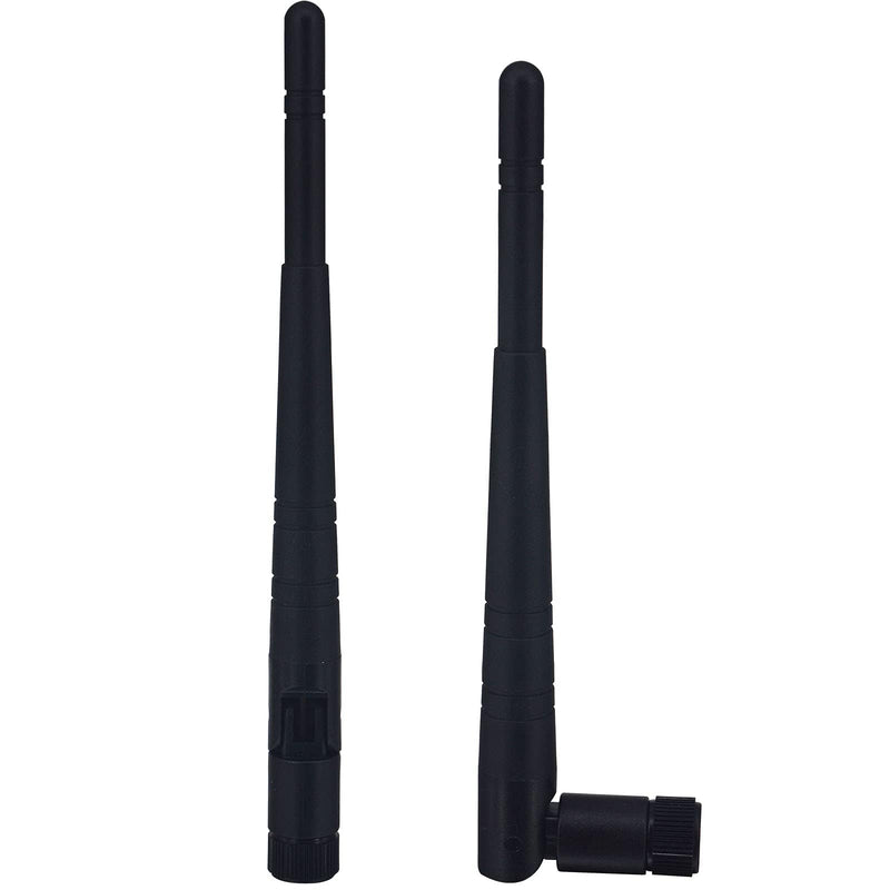 BOOBRIE 2-Pack Dual Band WiFi Antenna 2.4GHz 5GHz 5.8GHz 8dBi RP-SMA Male Connector Omni Directional WiFi Bluetooth Antenna for WiFi Router Network Devices Security IP Camera