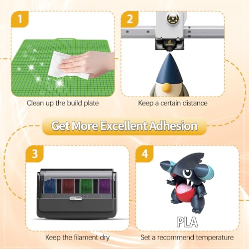 IdeaFormer Grid Textured Cool Plate for Bambulab P1S A1 X1C X1 P1P X1E, PLA Cold Plate 30-50°C Low Temperature Grid Printing Plate for Bambu Lab P1S A1 X1C 257x257mm