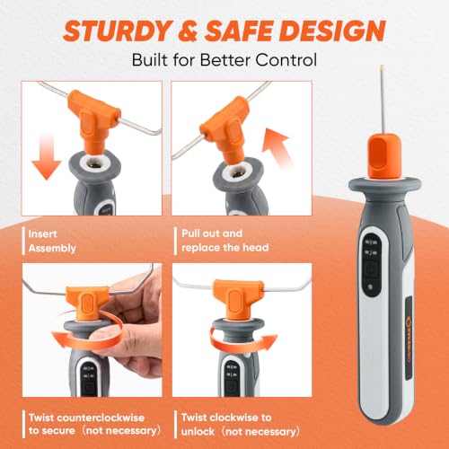 SakerNeo Cordless Hot Wire Foam Cutter, Electric Styrofoam Cutting Tool