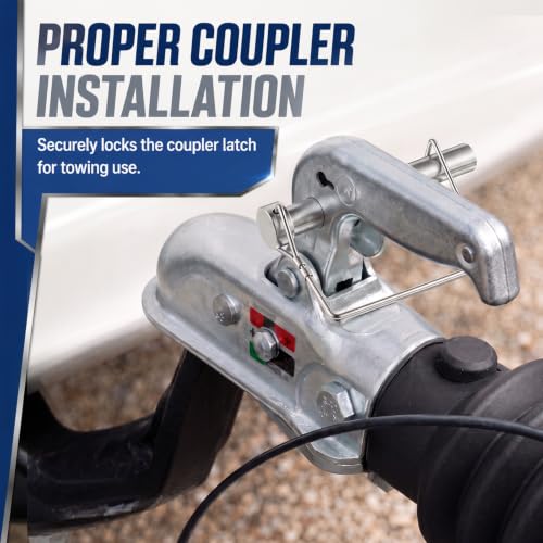 Hicarer 6 Pack Square Trailer Hitch Lock Pin, 1/2" X 3.54" (12.6mm X 90mm) 1/2" X 3.54" (12.6mm X 90mm)