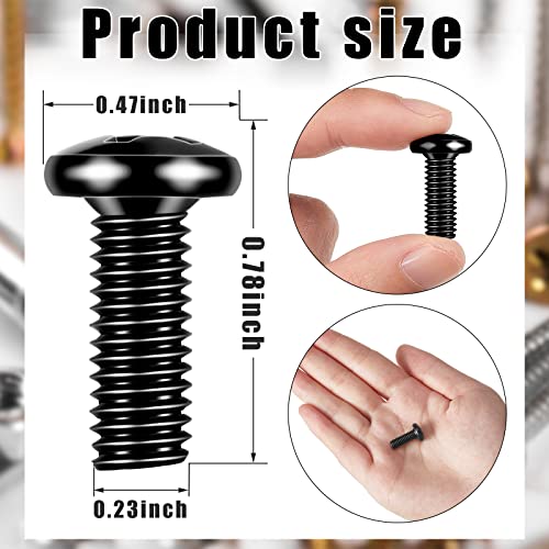 100 Pack M6 x 16 mm Rack Mount Cage Nuts, Screws and Washers Stainless Steel Black Server Rack Screws Square Insert Nuts for Audio Server Console Mounting Routers, Shelves, Enclosures, Cabinets