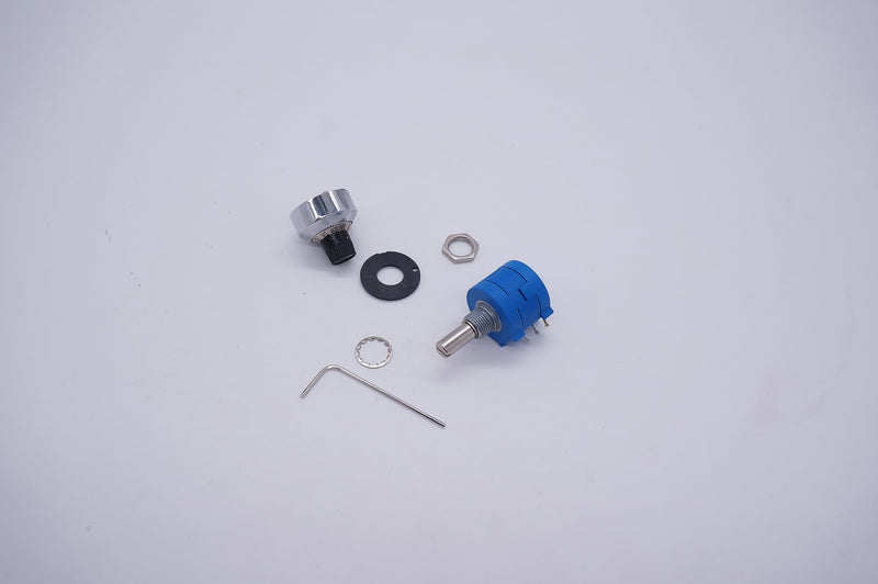 Taiss/100k ohm potentiometer 3590S-2-104L 10-speed wire winding precision potentiometer, with adjustable resistance count knob 100k ohm
