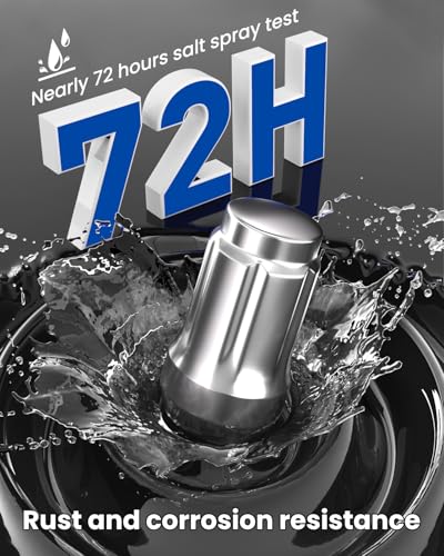 GAsupply 24pcs 1/2x20 Lug Nuts, Chrome 1.38" 35mm Tall Cone Seat