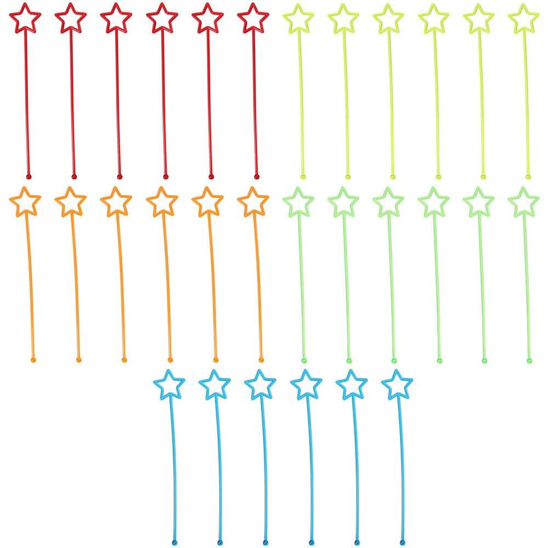 30 Pcs Teacher Pointers, Mini Star Hand Reading Pointers, for Learning Pointing,Random Color