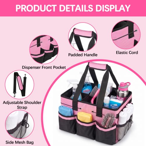 Cleaning Caddy Bag with Handle, Cleaning Caddy Supplies Organizer