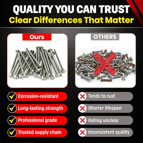 Chenango Supply 5/16-18 x 5" Stainless Carriage Bolts 5/16-18x5